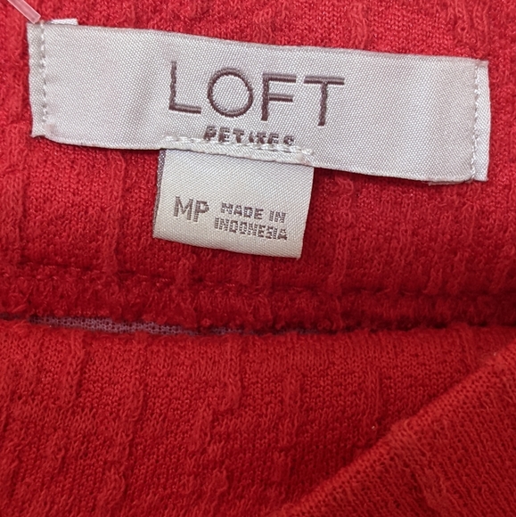 Loft Women's Mini Red Skirt  Medium Petit - Picture 7 of 14